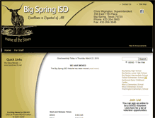 Tablet Screenshot of bigspringisd.net